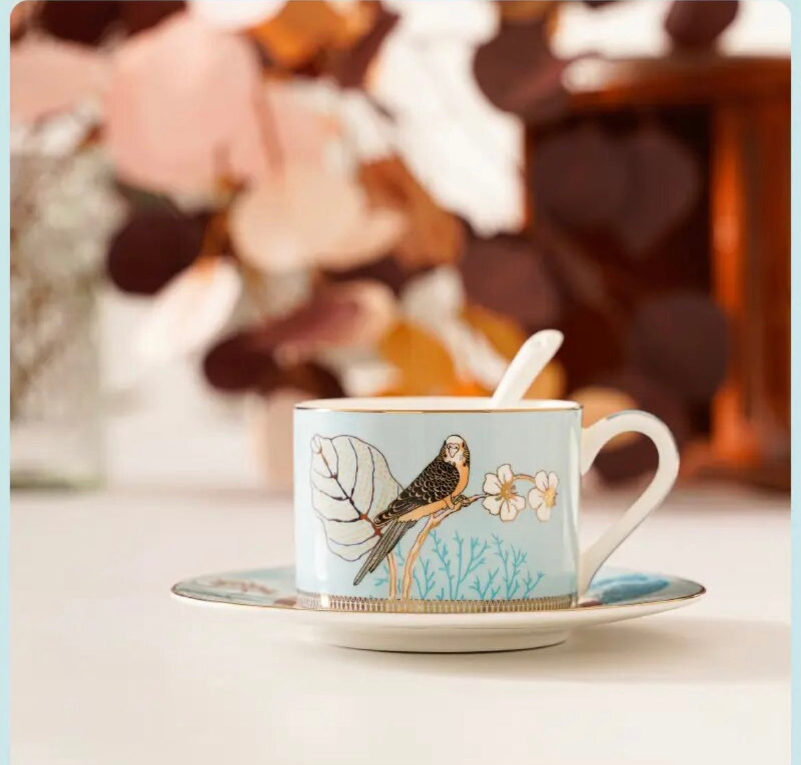 Bird Coffee Cup Set